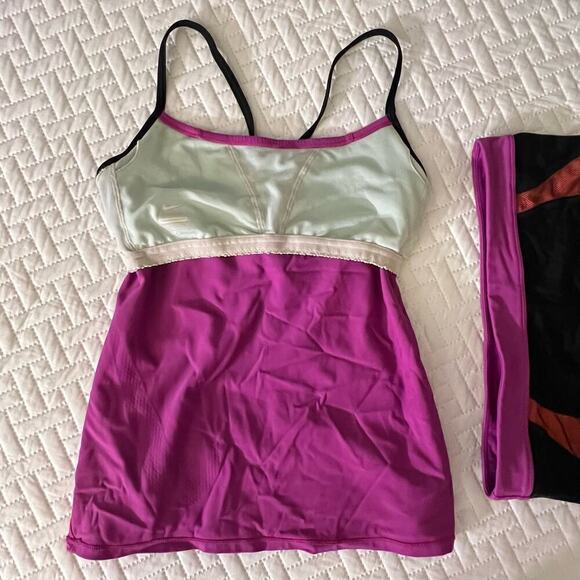Nike RARE Womens sz S Athletic Set Booty Shorts & Racerback Tank Sport Matching - Picture 6 of 12